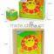 new wood toy products on the russian market 6 sides different image paster craft CMYK printing cube in a wooden box puzzle 3d