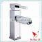 Chrome Plated Single Handle Brass Square Lavatory Sink Faucet 6003A