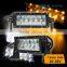 strobe flash 4d led light bar 36w with double color changed