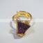 ADJUSTABLE Gold DRUZY Electroplated Agate Assorted Gemstone Rings