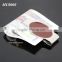 Promotional Oval Shaped Stainless Steel Metal Brown Leather Money Clip