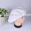 Plain white peva microfiber shower cap with headband