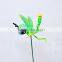 4 Inch Plastic Garden Dragonfly Pot Stick Wholesale