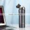 Stainless Steel vacuum flask (16 oz), BPA-Free | Lid Lock Prevents Leaks & Spills