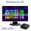 Factory EW01 Windows8.1 Android 4.4 Intel Bay Trail-T Ethernet Wifi Google Digital TV Converter Box