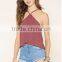 Custom Design Apparel Polyester Crisscross Strappy Fashion Woman Apparel