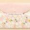 Flower printing PVC A4 document bag with snap china supplier