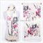 Thin Women Flower Charm Symmetry Scarf Trendy Polyester Scarf for 2015 Spring ,Fashion Hit Color Tassel Lady Scarf