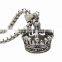 Never fade man stainless steel Roman crown pendant with stock