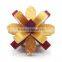 2015 Hot Sale Wooden IQ Intelligent Puzzle Magic Puzzle Kongming Lock Brain Teaser Model Number GAD1107