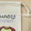 convenient cotton/canvas small drawstring phone bag