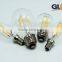 alibaba china E27 8W led battery powered filament bulb globe light