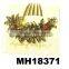 wholesale antique crystal flower metal spike hair combs