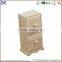 2015 new design small wooden drawer storage box with miniature wooden door for home decor