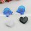 small colored hearted shae plastic paper clips/foodbag clips plastic material and heart shaped