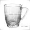 250g high quality clear handle lipton glass cup