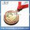 souvenir custom cartoon metal epoxy doming ribbon sport medal