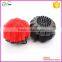 mesh body cleaning brush make up wash ball with plastic salver saucer