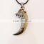 Popular PUNK Charm Wolf Tooth Pendants Necklace Gift