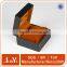 custom design high quality watch gift cover leather paper box velvet lined