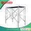 Painted standard frame system scaffolding for construction