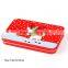 Christmas name card box/Jewelry Gift Rectangular Painting Iron Tin Boxes Card Bag