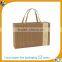 brown gift packaging cardboard box with handle