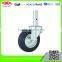 160mm-200mm Scaffold black rubber casters with steel center