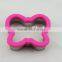soft touch effect silicone & stainless steel sandwich cutter