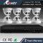 P2P IP66 Plastic IR Dome Camera POE NVR KIT,8 Channel Network Cctv Kit