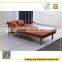 New model home furniture fabric folding sofa cum bed with bent armrests