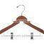 children skirt and trouser wood hangers with clips