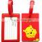 Custom promotional gifts cute airplane shaped soft pvc luggage tag