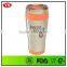 Customized 14 ounce Inner plastic and insulated stainless tumbler with lid