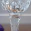 High Quality Clear Tulip Shape Red Wine Glass with Special Pattern