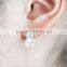 2016 New Natural Cultured Freshwater Pearl Earring 8.5-9mm 925 Silver Pearl Earrings