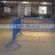 Green color pvc coated removable crowd stopper barricade (factory)