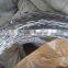 450mm coil diameter crossed razor barbed wire(with clips)