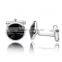 Europe high polishing cufflinks silver metal copper silver cuff link crytsal for men shirts