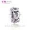 Custom 925 Silver Bead DIY Sterling Silver Charm Wholesale gracefully slidable silver Bead Fit for Woman Bracelet T046