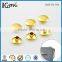 Gold nut double cap metal rivet for leather bag and furniture