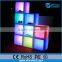 battery operated wireless control waterproof rgb color commercial led light up wine display cube shelf