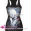 Black Chic Womens Skeleton Beauty Rose 3D Printed Tank Top wholesale