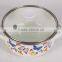3 Pcs Butterflies Enamel Cookware Set With Decoration And Glass Lid