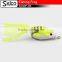 SGWF-06 artifical floating soft frog with baby, resin skirt tail, 50mm/10g