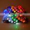 Rhombus printing led flashing lights dog collar