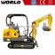 CE approved 1.8ton Mini Excavating Machine price with Rubber track with Nachi Pump