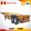 China 2 axle 40 ft flatbed container semi trailer for sale