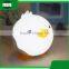 children plastic cartoon mini duck shape usb charge led night lamp light