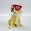 Resin Funny Dog Outdoor Garden Decoration Solar Lights